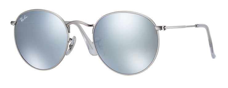 Ray-Ban - Round Metal RB3447 Rx - Silver / 50 Standard